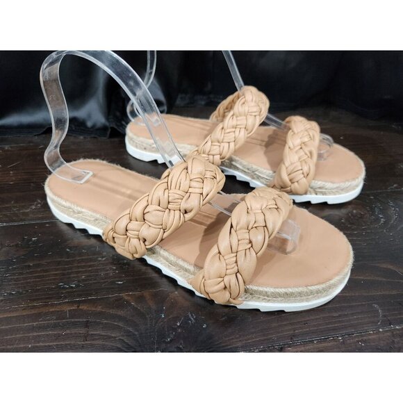 Marc Fisher Jaimee Natural Leather Braided Sandals/Size 9M NWOB - Picture 3 of 9